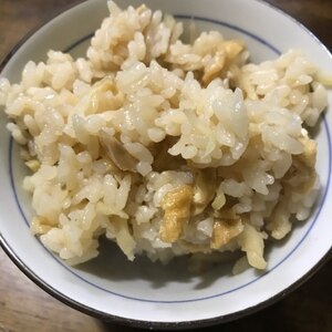 油揚げと生姜の炊き込みご飯